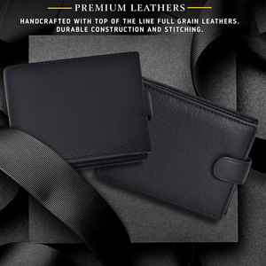 Twill Sports Men's Genuine Leather <b>Wallet</b>-Handmade Premium Quality Durable Fashion Design Customizable Color & Logo - Product Image 3