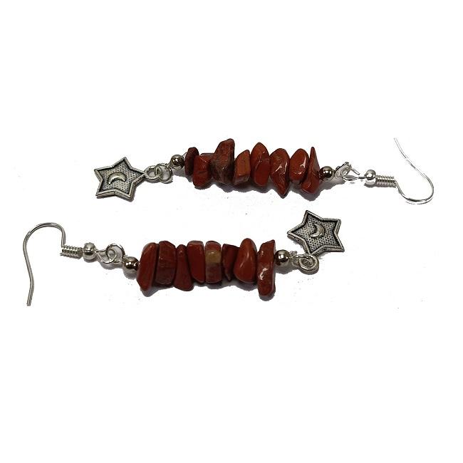 Chip Red jasper Earring Chips Beads Healing Moonstar Gemstone