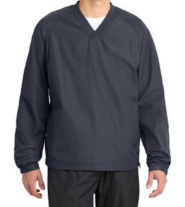 Chaqueta Cortavientos Deportiva de Alta Calidad con Mangas Raglán, Talla Grande, Cremallera en el Costado Izquierdo - Product Image 1