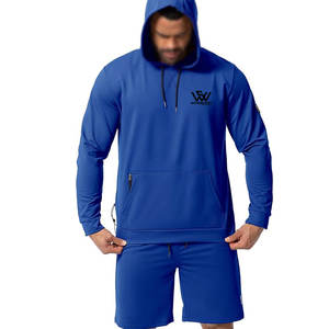 Respirant Léger Hommes Hoodies Shorts Ensemble Confortable En Gros Casual Wear Hoodies Short Set Pour Hommes - Product Image 4