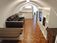 Bunker de lit moderne avec bombe nucléaire, abri robuste, cadre en acier, cabine de travail préfabriquée et insonorisée pour le bureau