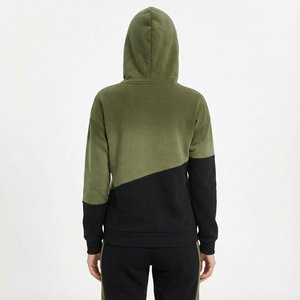 Sudaderas con Capucha para Mujer con Diseño de Logotipo Personalizado, Bloques de Color, Estilo Urbano, Hombros Caídos, Sudadera con Capucha de Algodón y Felpa - Product Image 3