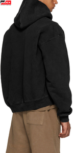 Sudadera vintage antigua desgastada lavada con ácido de peso pesado de alta calidad, sudaderas con capucha para hombre, logotipo personalizado para invierno - Product Image 4