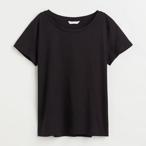 Approvisionnement d'usine de haute qualité couleur unie polyester/coton mélangé décontracté Designer femmes grande taille respirant T-Shirt numérique - Product Image 6