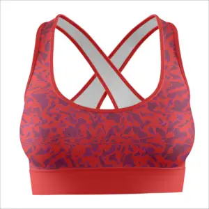 2023 Latest Design Custom Sublimation Breathable Print Wholesale Women For Sports Bra Performance Sports Bra Custom logo