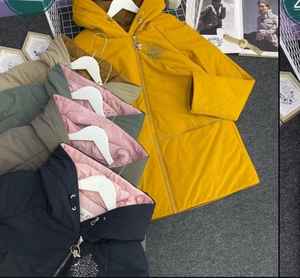 Manteau coupe-vent pour femme à col montant personnalisé pour l'hiver Veste polaire en duvet pour femmes - Product Image 5