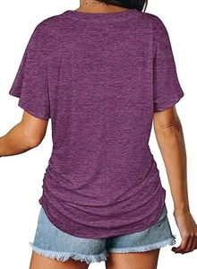 Camisetas de Cuello en V para Hombre RTS, 100% Algodón, Tela Oxford, Transpirables, Ligeras, Cómodas, Estilo Urbano, Primavera, Otoño, Invierno - Product Image 3