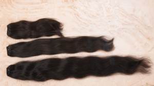 Buena calidad Virgen India Remy Raw Temple Hair Bundle Longitud personalizada Sedoso Recto Pre-consolidado Extensión de cabello hecha a mano al por mayor - Product Image 2