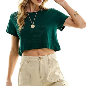เสื้อยืดเอวลอยสำหรับผู้หญิงทนทานเสื้อครอปแฟชั่นสำหรับกลางแจ้ง - Product Image 3