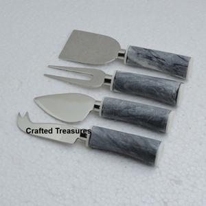 Premium Quality Wooden <b>Cheese</b> <b>Set</b> With Concrete ON Handle <b>Set</b> of Three Kitchen Hotel <b>Cheese</b> Serving cutter <b>Set</b> <b>Cheese</b> Tools - Product Image 4