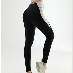 <b>Women's</b> High Waist Soft Fitness <b>Leggings</b> Wholesale Plus Size Yoga <b>Leggings</b> Bamboo Fiber Cheaper Price From Pakistan - Product Image 6