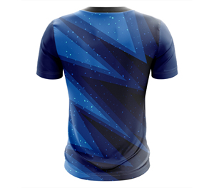 เสื้อยืดซับลิเมชั่นผู้ชาย ออกแบบเองได้ พิมพ์ลายทั่วตัว ผ้าโพลีเอสเตอร์แห้งเร็ว เหมาะสำหรับออกกำลังกาย ฟิตเนส ชุดทีม - Product Image 2