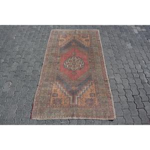 พรมตุรกีขนาด 3.8x6.9 ฟุต พรมวินเทจ พรมลายพรางสีแดง - Product Image 1
