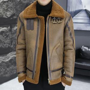 Chaqueta de cuero negro a prueba de viento de alta calidad para hombre - Product Image 3