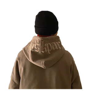 Sudadera con capucha de gran tamaño bordada personalizada, sudaderas con capucha de talla grande para hombre, sudaderas con capucha bordadas de felpa francesa de peso pesado para hombre - Product Image 4