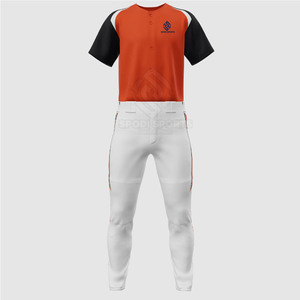 Bajo MOQ Ropa deportiva Uniforme de béisbol cómodo Tamaño personalizado Ropa juvenil Uniforme de béisbol - Product Image 1