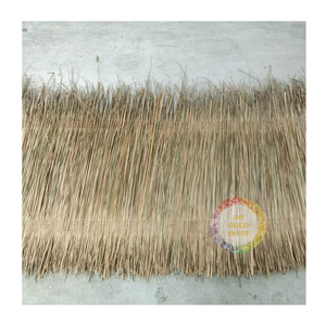 Toiture de chaume en plastique écologique faite à la main Toiture de chaume carrée en paille Artificielle Toiture de chaume synthétique faite à la main - Product Image 1