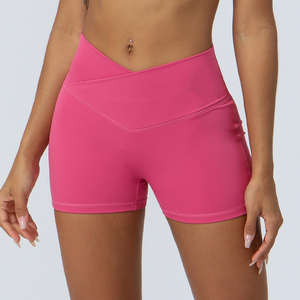 V coupé dos Sexy sans couture femmes taille haute Yoga Shorts doux entraînement actif exercice Fitness Gym sport Yoga Shorts - Product Image 4
