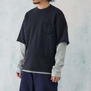 T-shirt double couche pour homme, style unique, sur mesure, de bonne qualité, impression de logo personnalisée, manches courtes, t-shirt double couche pour homme - Product Image 3