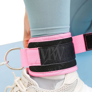 Sangles de cheville haut de gamme en promotion pour la gym et l'haltérophilie - 100 % nylon, protection complète, respirantes et écologiques - Product Image 2