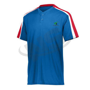 Personalizado sublimado uniforme de béisbol uniforme de softbol para hombres equipo Jersey botón abajo secado rápido ropa deportiva OEM - Product Image 3
