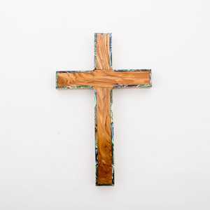 Cruz de madreperla cristiana árabe hecha a mano para decoración espiritual y bendiciones para el bautismo y el regreso a la escuela - Product Image 4