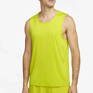 Camiseta Deportiva Personalizada, Cómoda, Atlética, con Dobladillo Curvo, Espalda Deportiva, Lisa, para Gimnasio, Sin Mangas, de Algodón, Poliéster y Elastano - Product Image 1