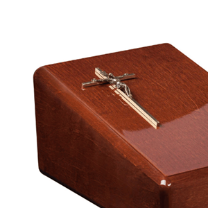 Urne en bois de Style américain OEM spécial mémorable du christianisme avec couvercle Nouvelle arrivée du Vietnam pour les fournitures funéraires - Product Image 3