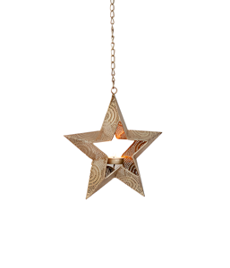 Wholesale Star Shape Metal Gold Hanging <b>Tea</b> <b>light</b> Holder For Home Decoration & Christmas Decor - Product Image 6
