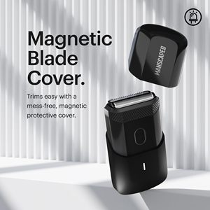 Afeitadora Eléctrica Compacta Portátil de Doble Acción con Cuchillas, Recargable por USB e Impermeable, para el Cuidado Facial Masculino en Viajes - Product Image 5