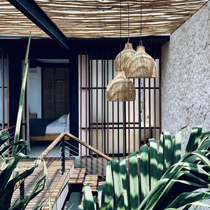 Abat-jour Meilleur prix pour la vente en gros de lustres en rotin naturel Lampes suspendues pour la maison ou l'hôtel et le restaurant Villa ML75 - Product Image 5