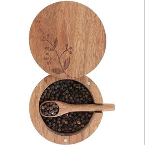 Ustomized-coctelera clásica de madera para sal y pimienta, herramienta para hierbas y especias para restaurante comercial, vajilla de mesa para hogar y hotel - Product Image 4