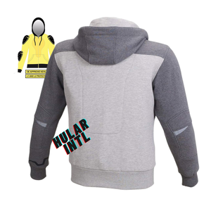 Sudadera con capucha personalizada para hombre Sudadera con capucha acolchada para moto con acolchado aprobado por CE - Product Image 6