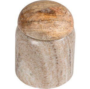 Boîte en marbre vert de luxe avec couvercle à bouton en laiton Pot de rangement fait à la main Conteneur décoratif élégant pour la cuisine à usage polyvalent - Product Image 6