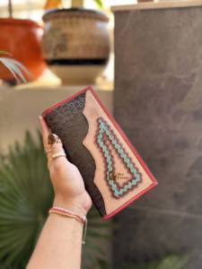 Outil à main sculpture hommes Long portefeuille RFID Nylon doublure Offre Spéciale mode élégant couleur marron porte-monnaie cadeau pour lui - Product Image 5