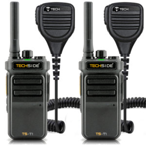 วิทยุสื่อสาร TechSide TS-T1MIC+2 แบบไม่ต้องขอใบอนุญาต PMR446 30 ช่องสัญญาณ IPX5 ระบบอนาล็อก กำลังส่ง 0.5 วัตต์ ระยะ 15 กิโลเมตร ชาร์จเร็วด้วย USB Type-C รองรับ Wi-Fi - Product Image 1