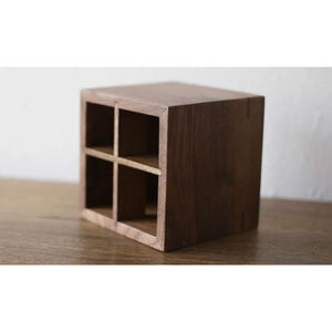 Portalápices de madera de primera calidad, diseño atractivo, forma cuadrada, portalápices de madera de forma personalizada de Indian Metal world - Product Image 5