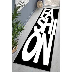 Tapis imprimé : Lavable en machine, moderne, décoratif, tendance, cadeau, chemin de table, petit, grand, noir et blanc, tapis doux non tissé - Product Image 3