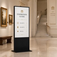 Kiosco Vertical con Pantalla Táctil IR de 65 Pulgadas 4K, Android RK3568, con Soporte Multilingüe para Exhibiciones Inmobiliarias