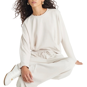 เสื้อไหมพรมแขนยาวทรงโอเวอร์ไซส์สำหรับผู้หญิง  แบบซิป ¼  ใส่สบายๆ  ผ้าผสมโพลีเอสเตอร์/อะคริลิก น้ำหนัก 220 กรัม - Product Image 5