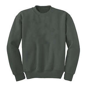 Venta caliente OEM pulóver liso en blanco cuello redondo algodón hombres sudaderas Oversize hombres moda básica sudaderas - Product Image 5