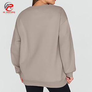 <b>Womens</b> Oversized <b>Sweatshirts</b> <b>Half</b> <b>Zip</b> Drawstring Waist Long Sleeve Side Slits Casual Pullover <b>Sweatshirt</b> Tops - Product Image 5