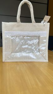 Eco-friendly Reusable Perfect Corporate Gifting Custom Jute <b>Bags</b>, Coarse Jute Hamper <b>Bags</b>,promotional Jute Gifting Handbags - Product Image 5