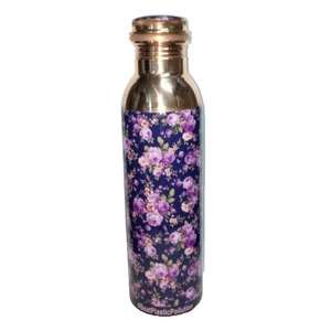 Durable hammered copper <b>water</b> <b>bottle</b> for natural detox ayurveda benefits healthy drinking storage and eco safe use - Product Image 1
