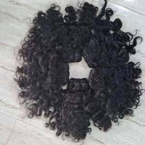 Extensión de cabello indio y brasileño Virgen sin procesar 100% paquetes de trama doble de cabello Remy para mujeres - Product Image 4