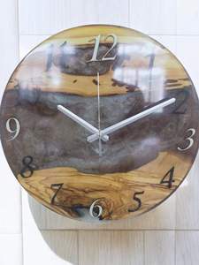 HORLOGE MURALE ÉPOXY RÉSINE UNIQUE MEILLEURE Qualité Horloge Murale Époxy en Résine de Bois Fabriquée à la Main Horloge Murale Époxy en Résine de Bois - Product Image 4
