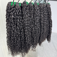 Extensiones de cabello humano Pixie Curl, color natural, suaves y elásticas, rizos cortos, doble trama, puntas completas, para coser en extensiones y hacer pelucas.