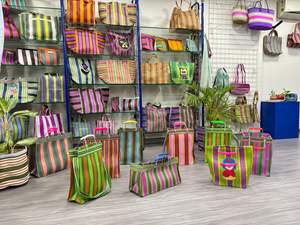 Sac de courses personnalisable, écologique, biodégradable, réutilisable, extra large, avec fermeture éclair, en nylon, rayures personnalisées, gaufrage, logo personnalisé - Product Image 4