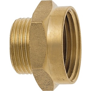 Conector de Agua para Jardín GEKA, Roscado de Latón Duradero, Hembra de 3/4'' a Macho de 1/2'', Modelo SB, Paquete de 10 para Riego de Jardín - Product Image 1