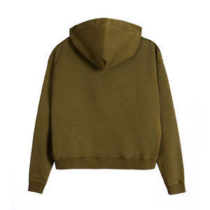 2025 estilo personalizado sudaderas con capucha para mujer Spandex tejido a prueba de viento número estampado contraste mangas Casual invierno sudaderas con capucha frontal - Product Image 3